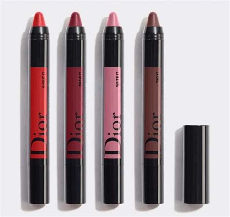 dior rouge graphist draw it|Dior Rouge Graphist Lipstick Pencil [Review + Swatches].